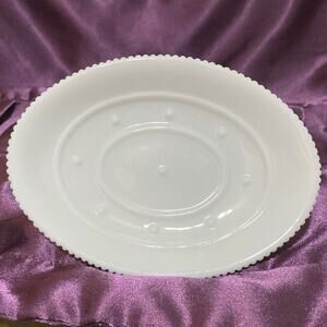 Milk Glass Textured scalloped soap dish trinket tray Simply Shabby Chic TARGET